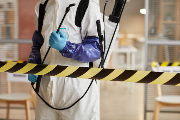 Professional Biohazard Cleanup technician working in Orting, WA
